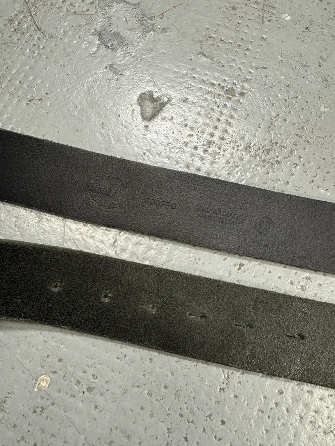 2000s Cavalli Asian Dragon Black Leather Belt sdAaxjG 7