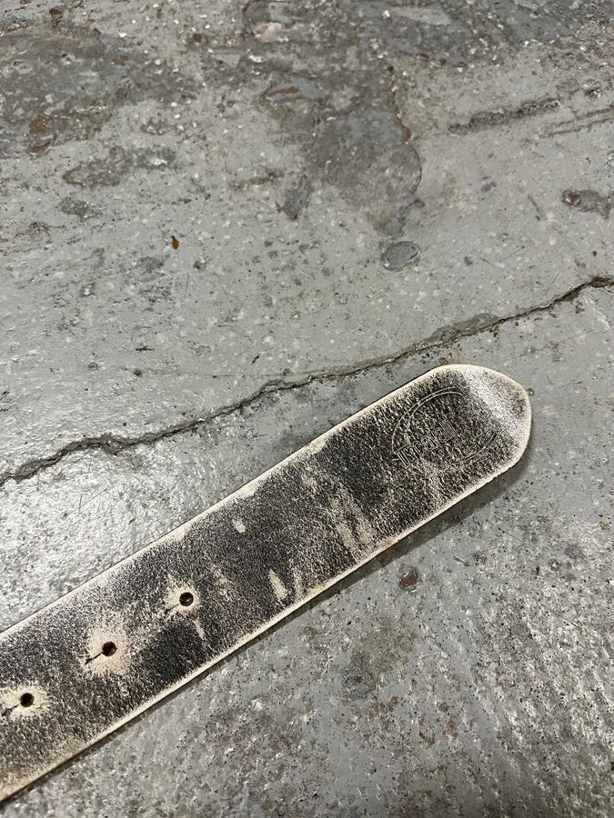 2000s Cavalli Asian Dragon Buckle Silver Leather Belt RMNZFIm 5