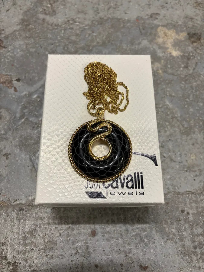 2000s Cavalli Asian Snake Legend Gold Necklace jSuPCIe 2