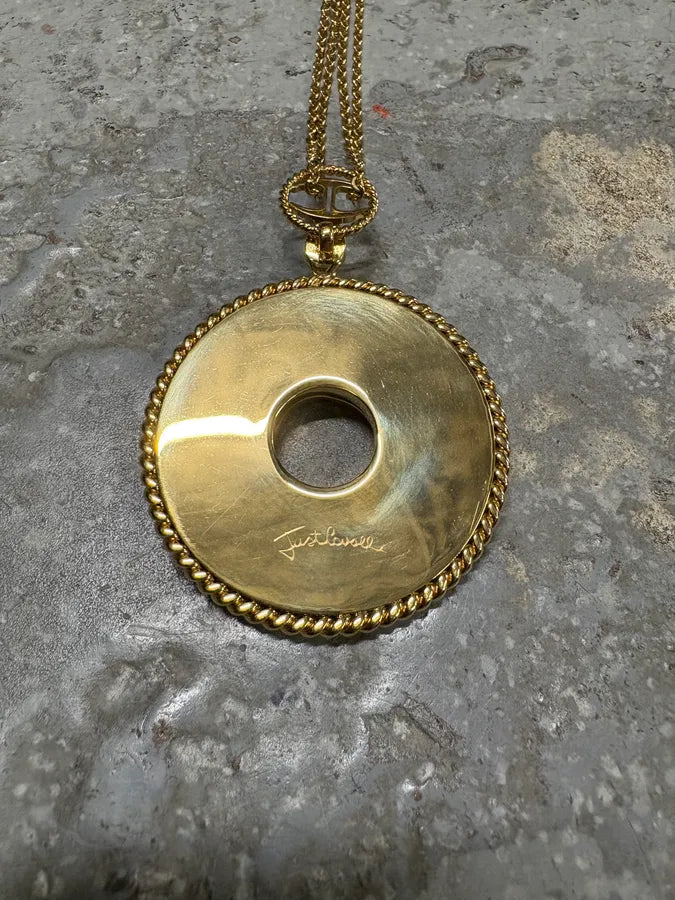 2000s Cavalli Asian Snake Legend Gold Necklace jSuPCIe 5