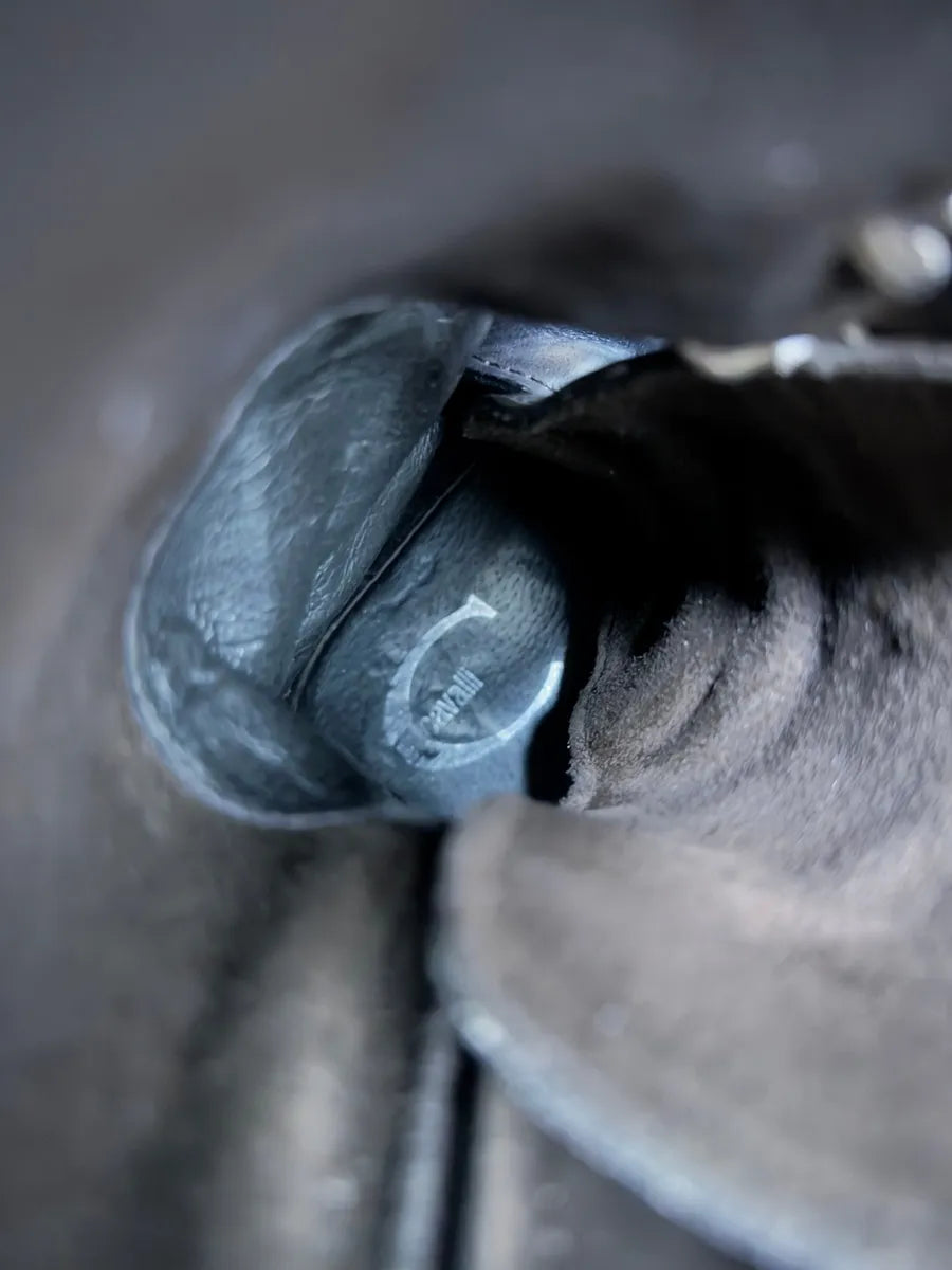 2000s Cavalli Avant-Garde Dyed Black Leather Laces Boots (41eu/us8) 6