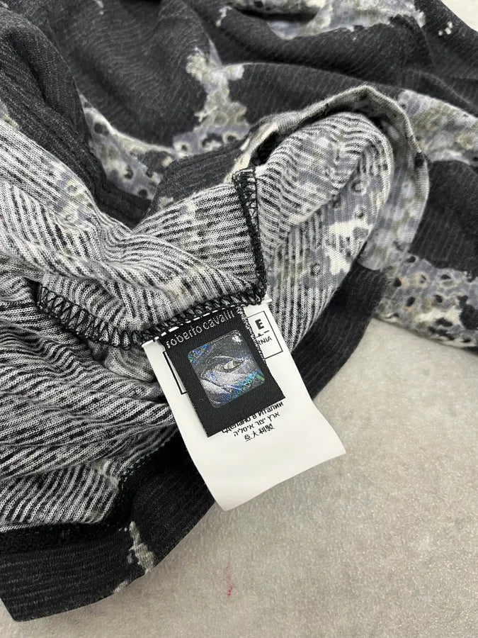 2000s Cavalli Bacteria Black Longsleeves XqFBOyr 8