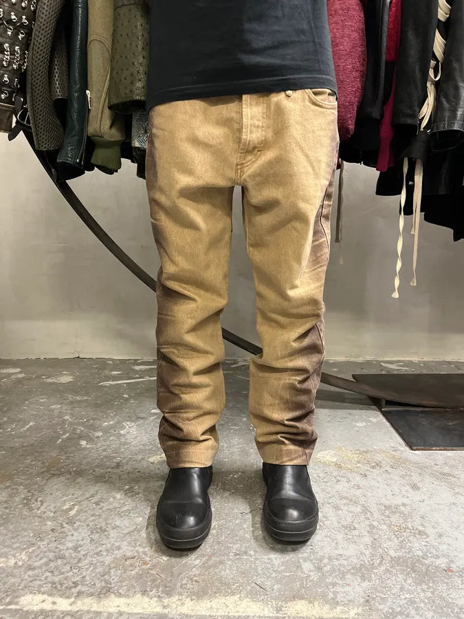 2000s Cavalli Beige & Brown Gradient Pants utyxMzm 1