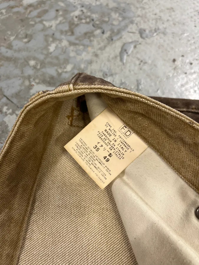 2000s Cavalli Beige & Brown Gradient Pants utyxMzm 10