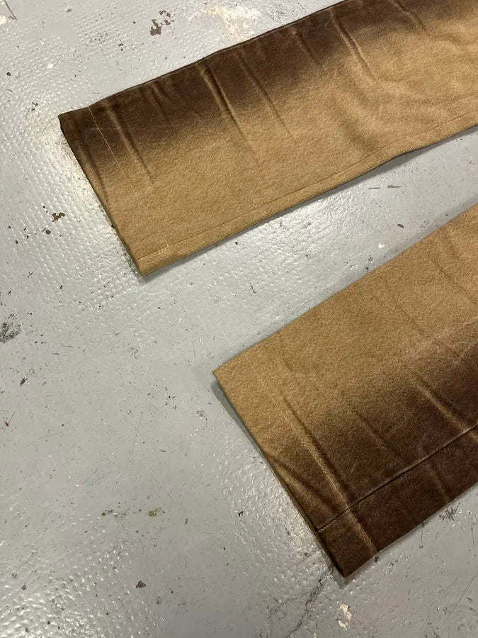2000s Cavalli Beige & Brown Gradient Pants utyxMzm 5