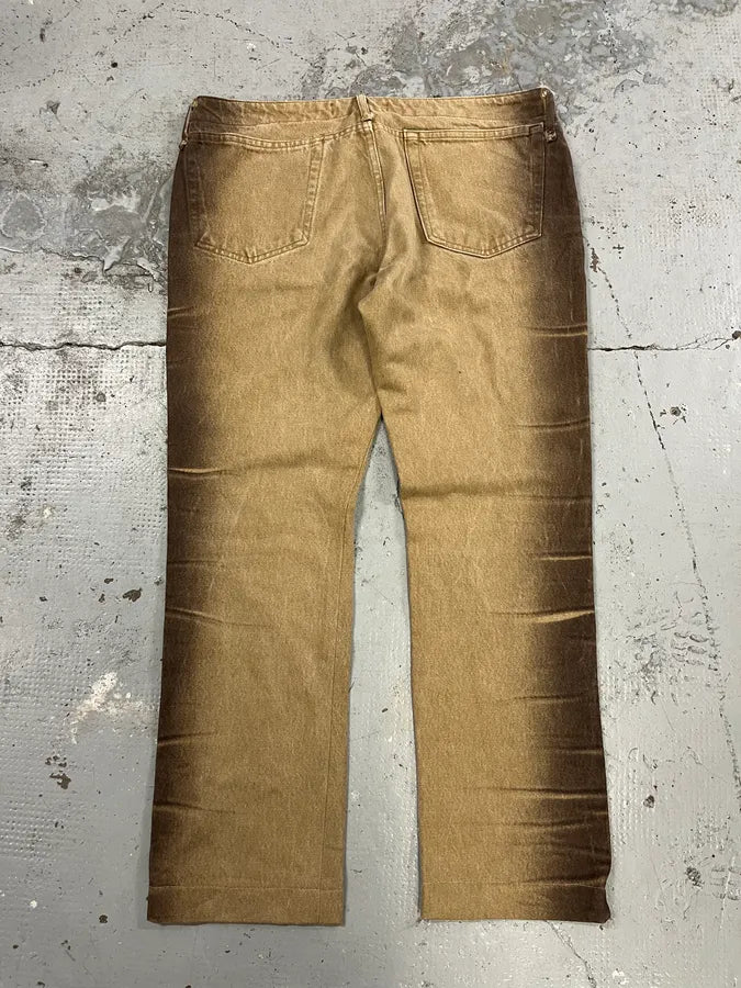 2000s Cavalli Beige & Brown Gradient Pants utyxMzm 6