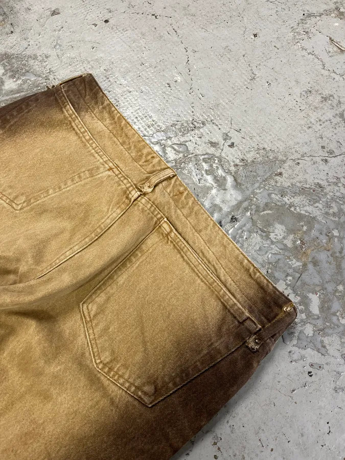 2000s Cavalli Beige & Brown Gradient Pants utyxMzm 7