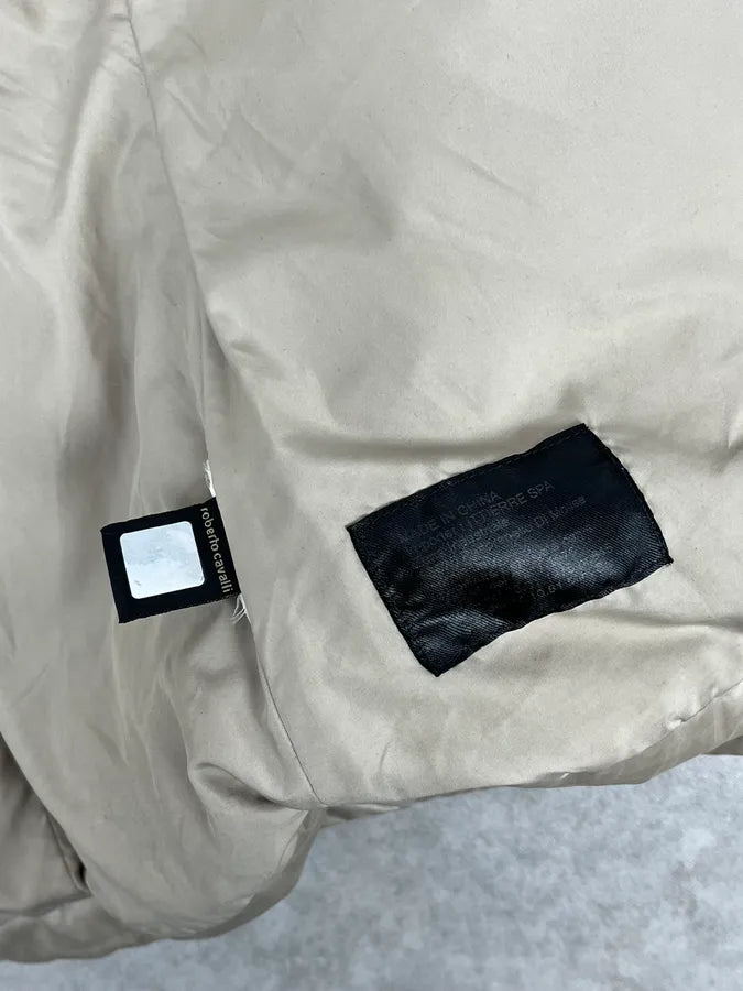 2000s Cavalli Beige Bondage Harness Puffer Jacket QtZHscD 9