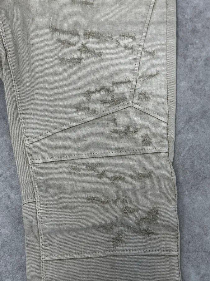 AW2016 Cavalli Beige Slim Distressed Pants  wHidkZo 7