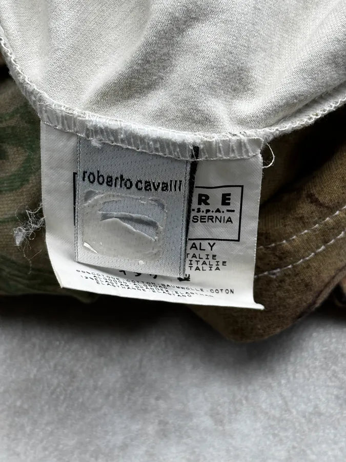2000s Cavalli Beige Floral Pattern Longsleeve IpEcexS 11