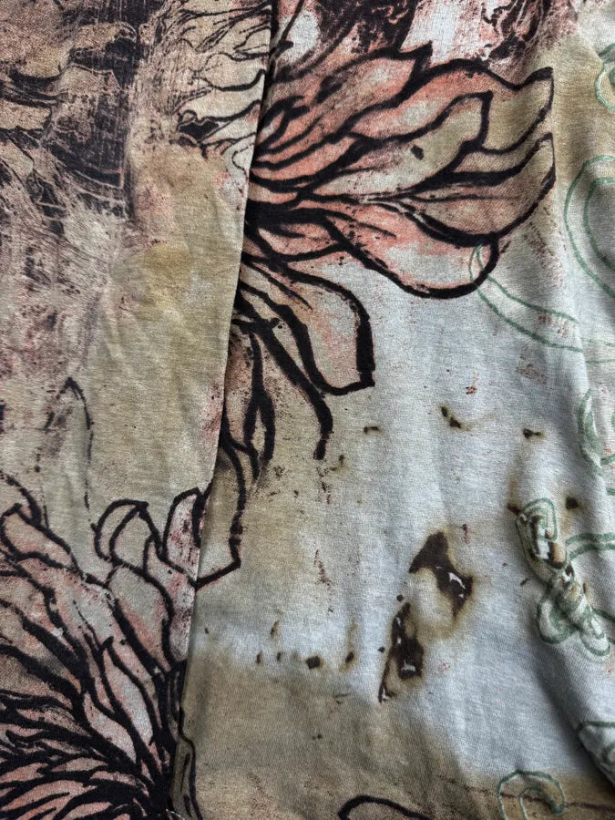 2000s Cavalli Beige Floral Pattern Longsleeve IpEcexS 7