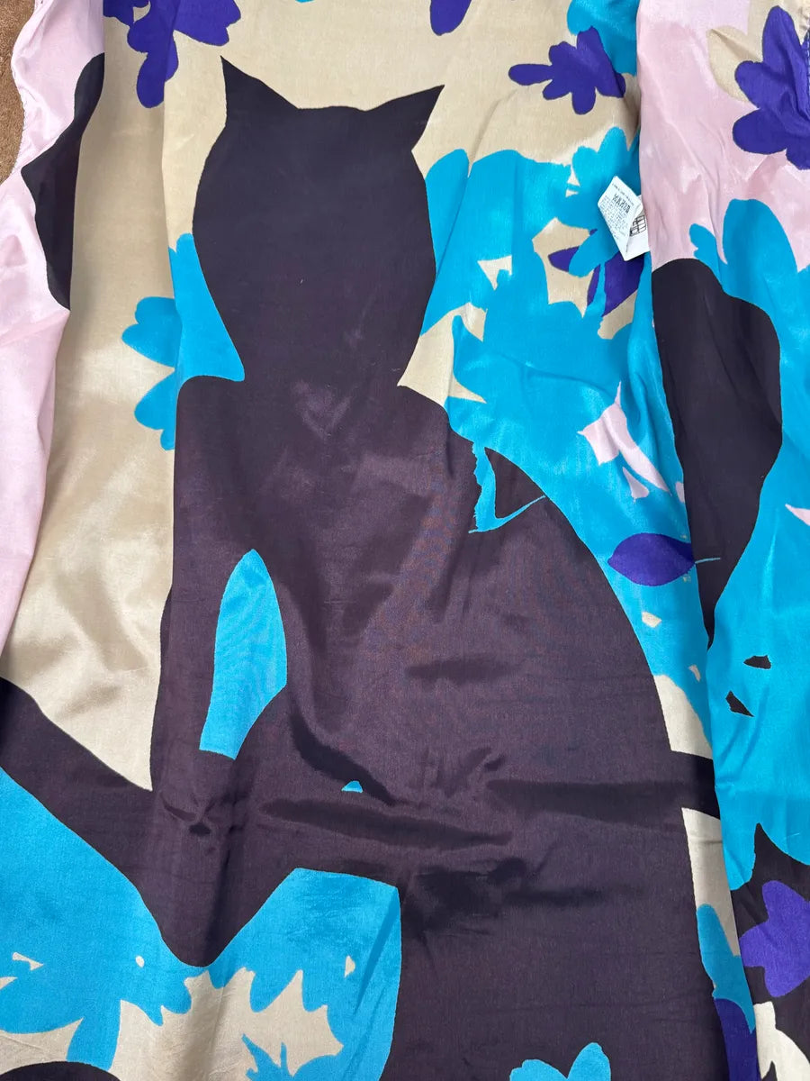 2000s Cavalli Beige Fur Collar Leather Eroded Long Jacket IBiDlxn 9