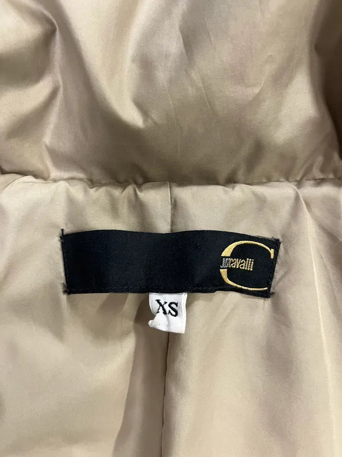 2000s Cavalli Beige Harness Puffer Bondage Jacket rhJlAIu 7