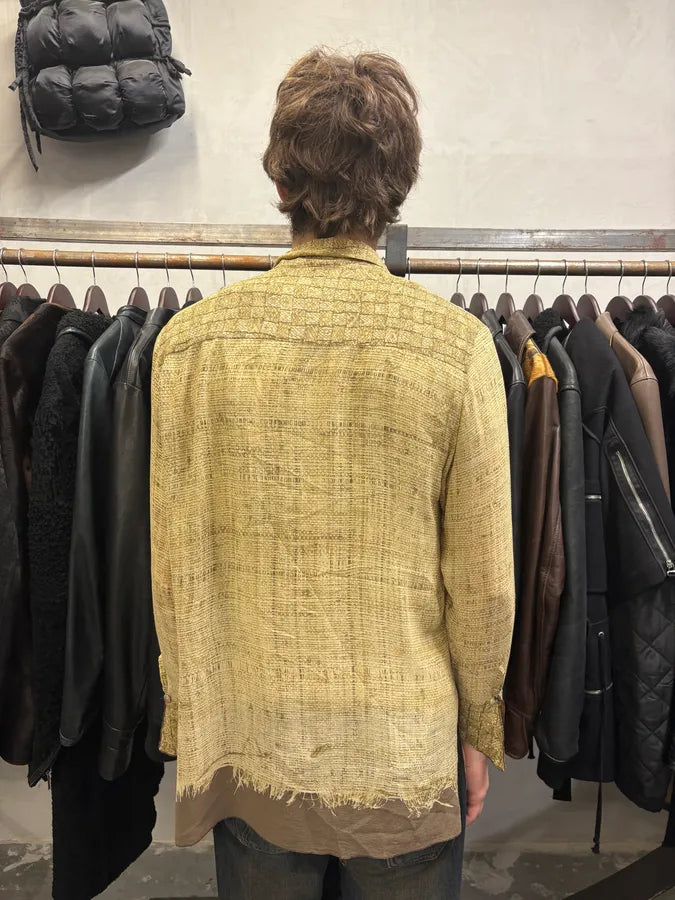 2000s Cavalli Beige Light Contemporary Summer Shirt dqMiNPl 2