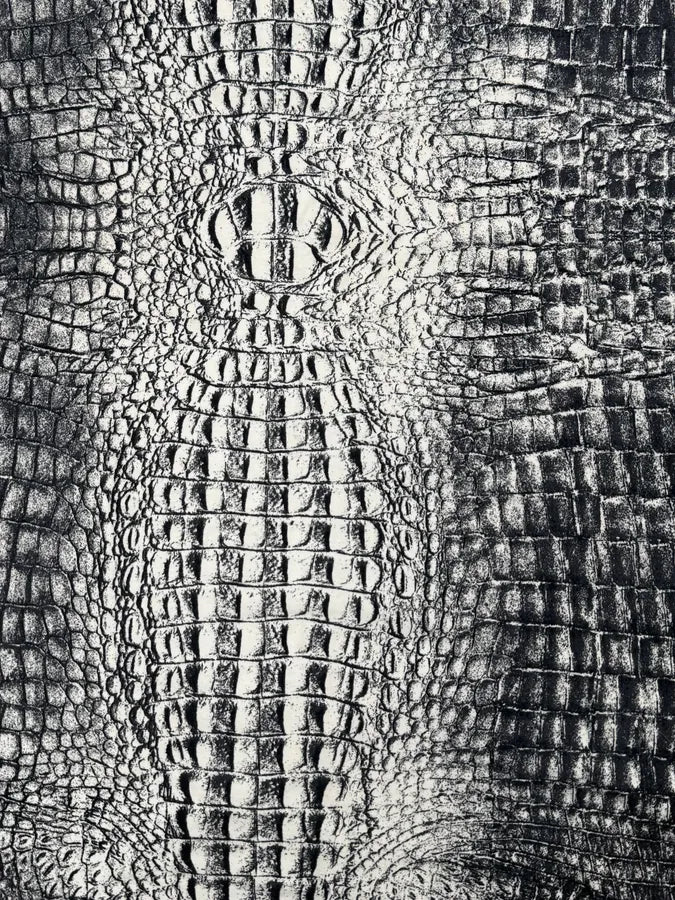 2000s Roberto Cavalli Black & White Crocodile Effect T-Shirt GujxNtB 6