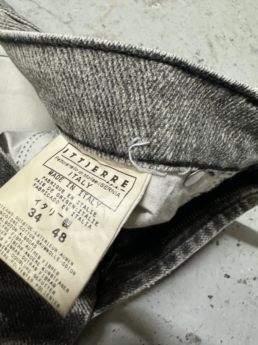 2000s Cavalli Black & White Eroded Pants PkXZUTY 10