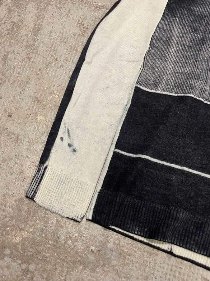 2000s Cavalli Black & White Irregular Effect Turtleneck (S) XvjMNit 6