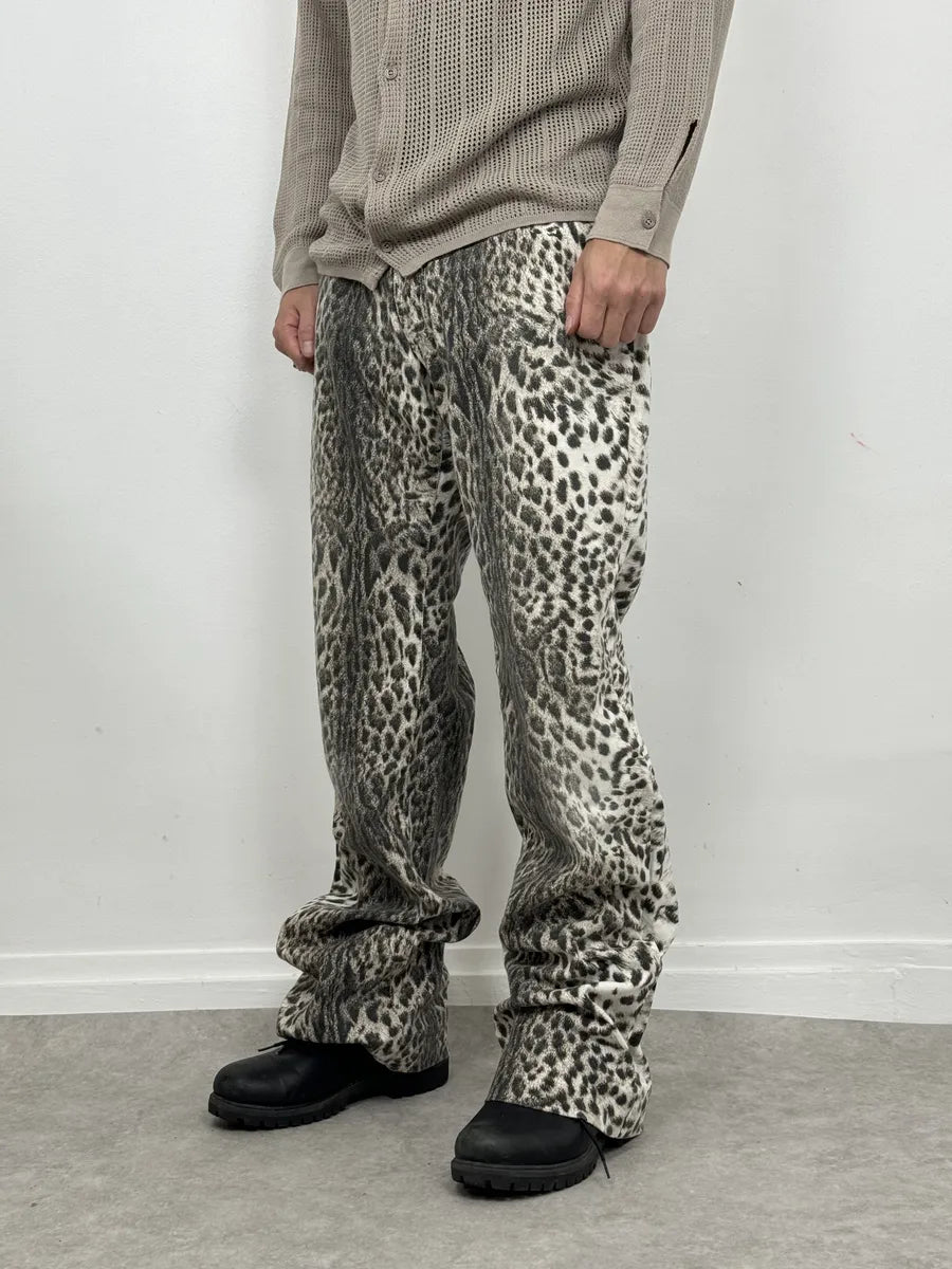 2000s Cavalli Black & White Leopard Pants AGnieBX 2