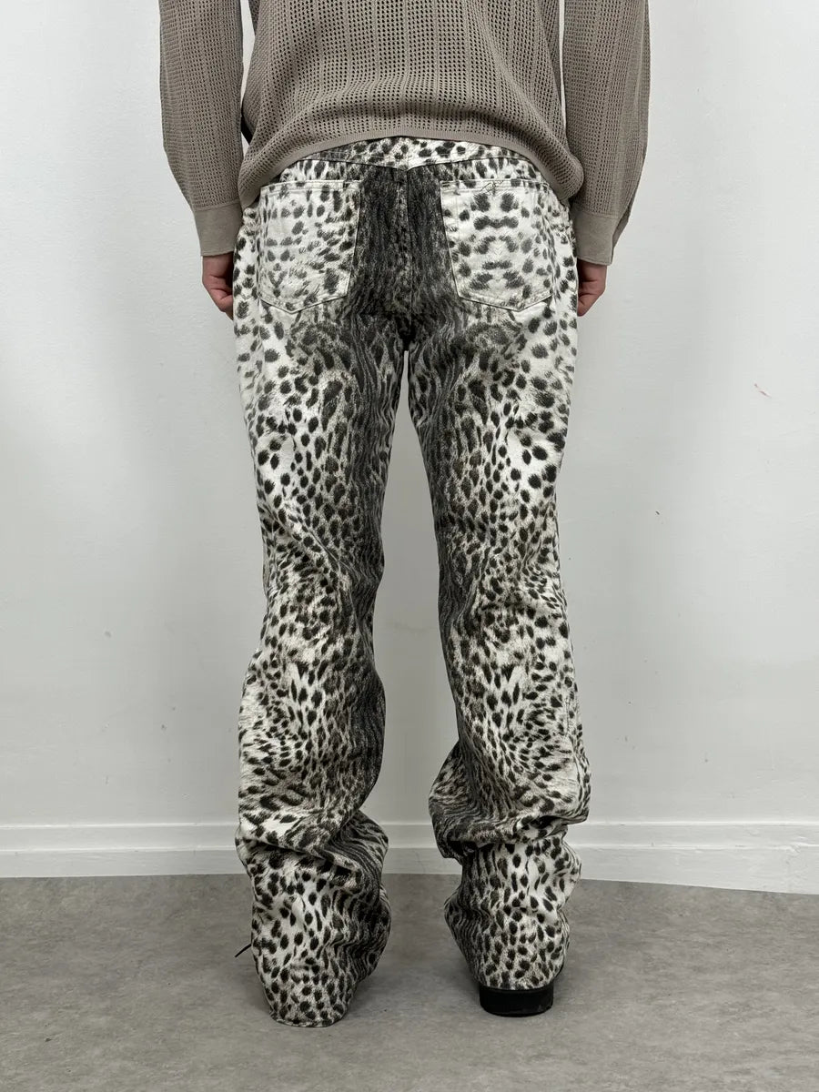 2000s Cavalli Black & White Leopard Pants AGnieBX 3