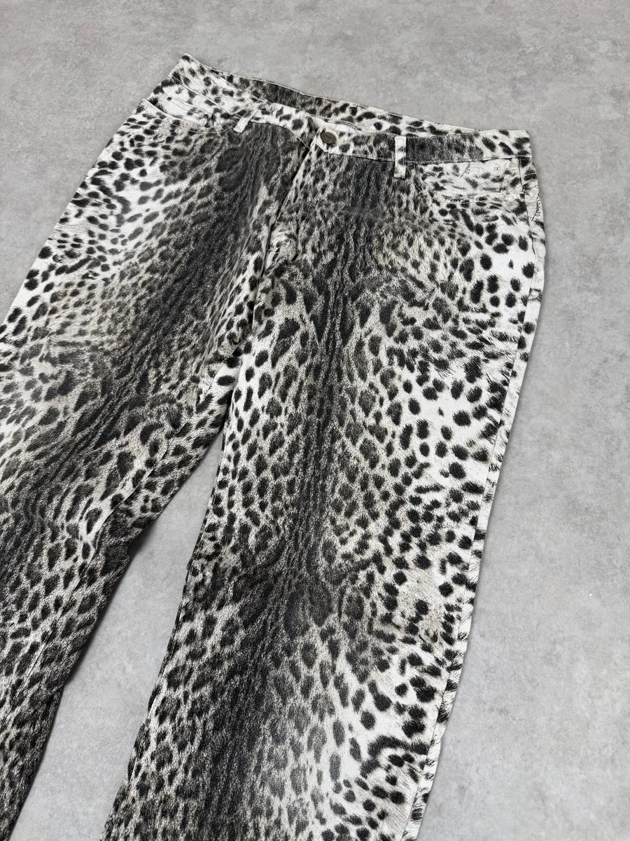 2000s Cavalli Black & White Leopard Pants AGnieBX 7