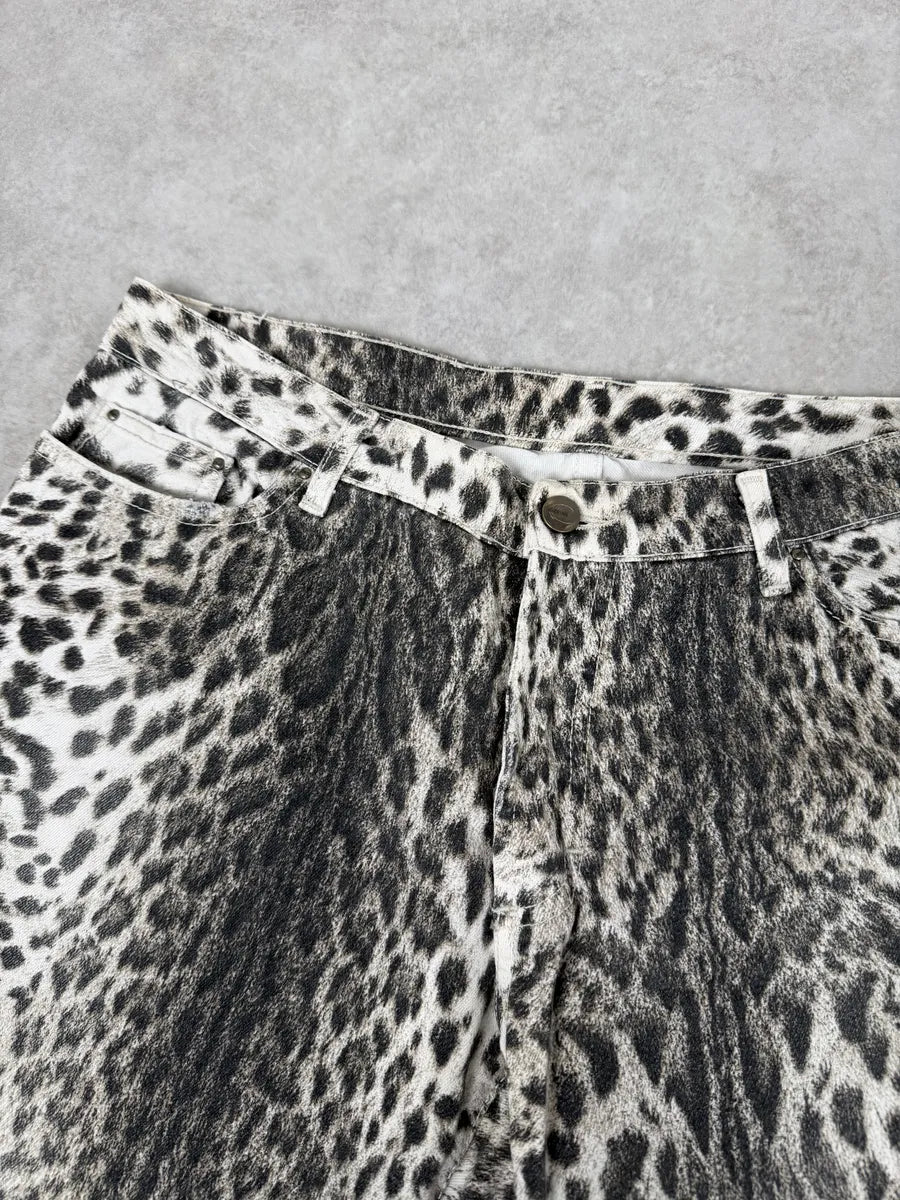 2000s Cavalli Black & White Leopard Pants AGnieBX 9