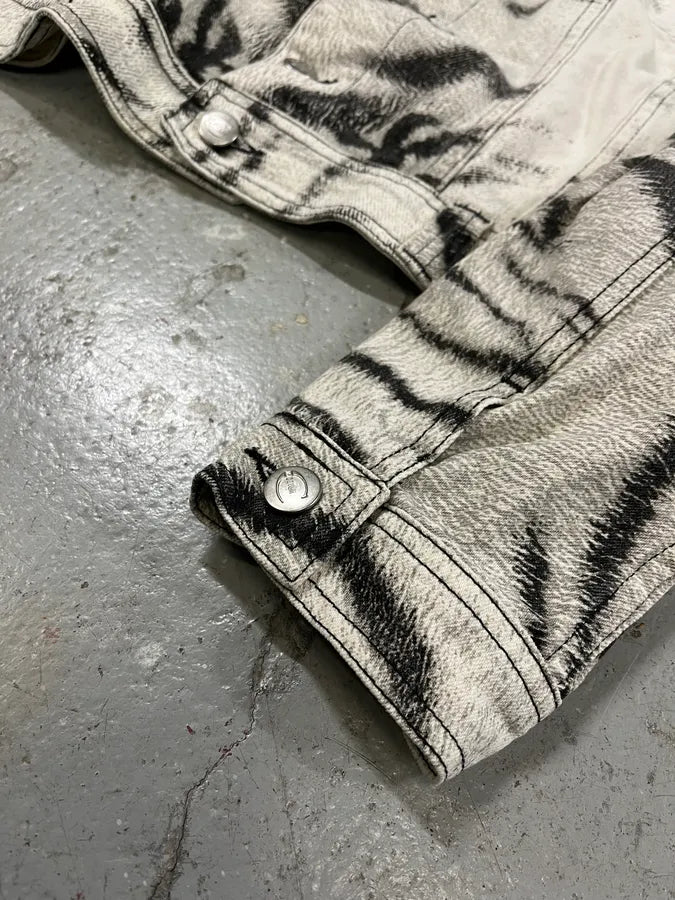 2000s Cavalli Black & White Light Safari Zebra Cropped Jacket (M/L) DManpcS 11