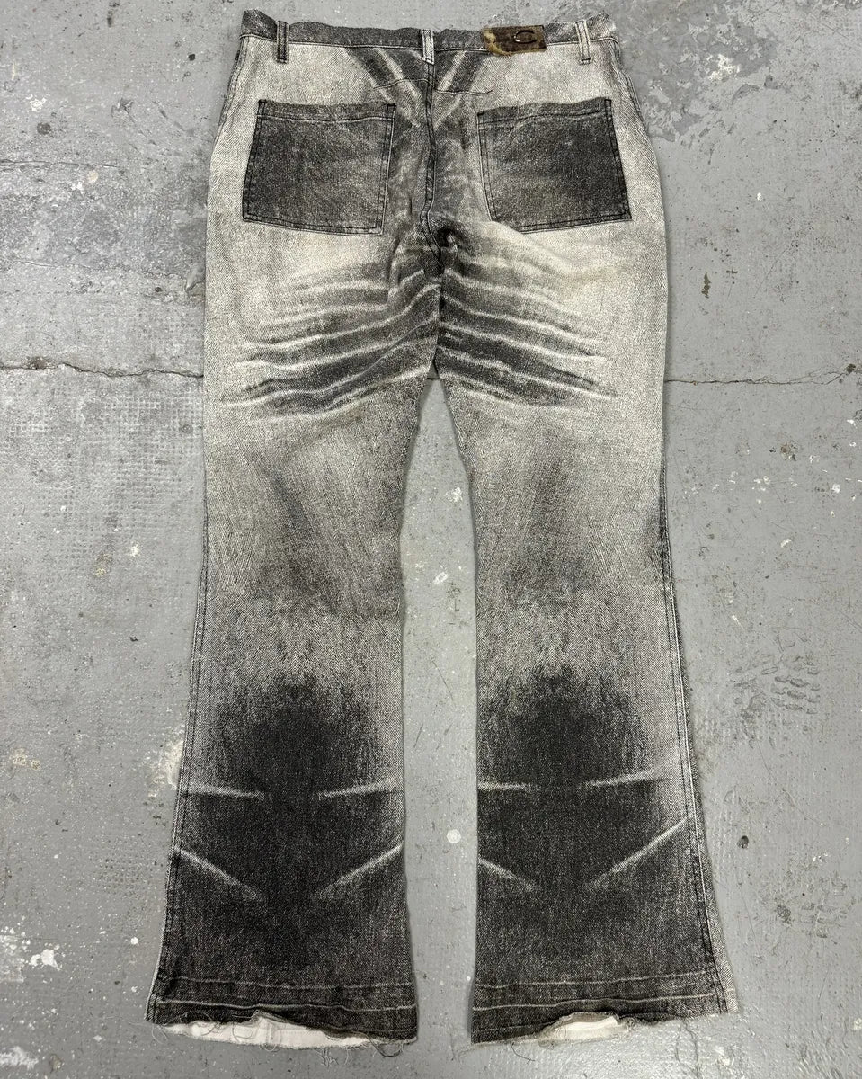 2000s Cavalli Black & White Rebel Obscure Pants YSQsevo 1