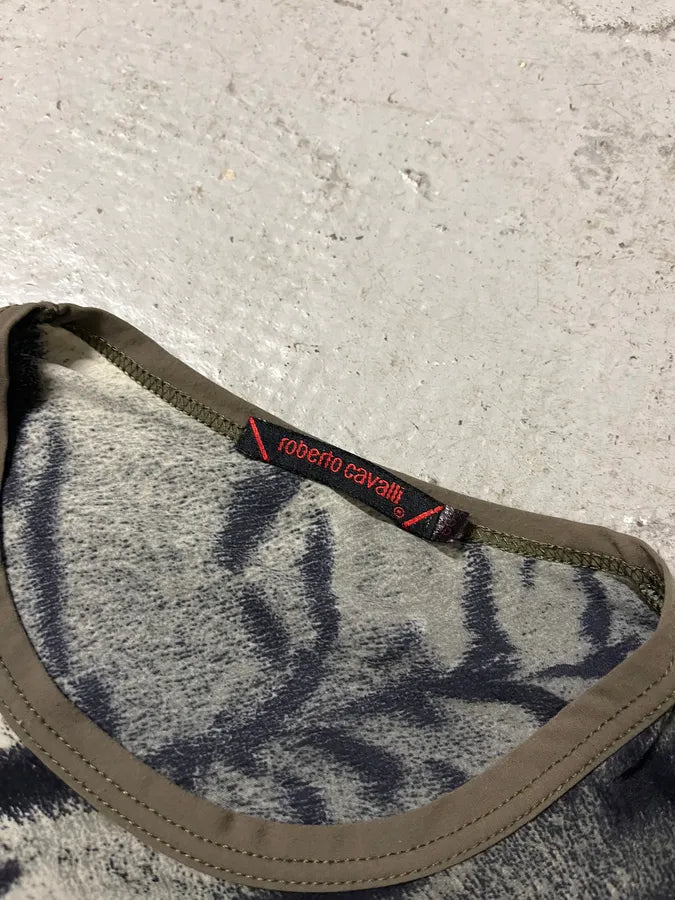 2000s Cavalli Black & White Safari Longsleeves (S) zyvTYOH 5