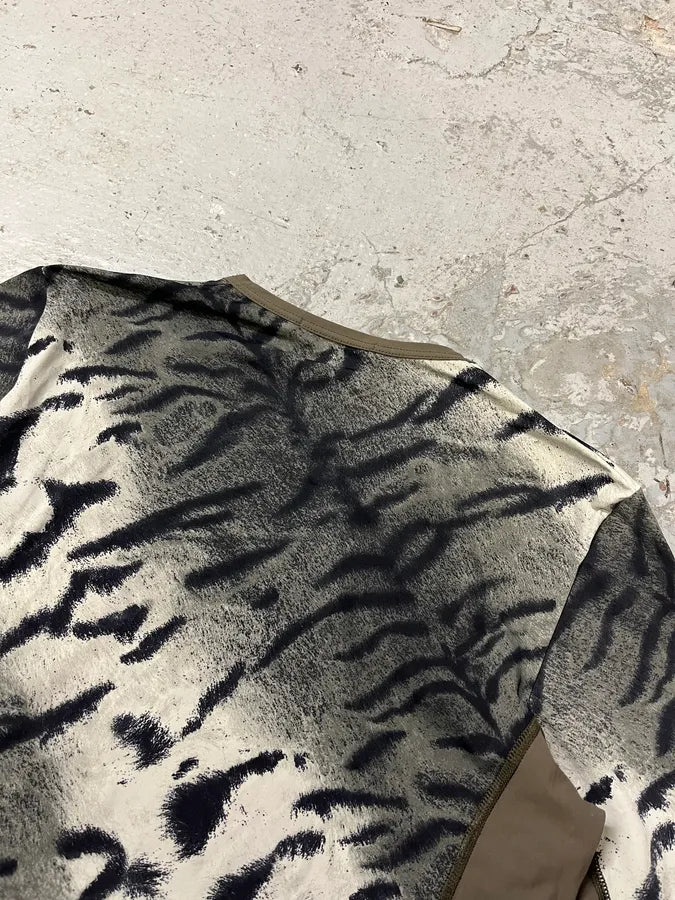 2000s Cavalli Black & White Safari Longsleeves (S) zyvTYOH 7