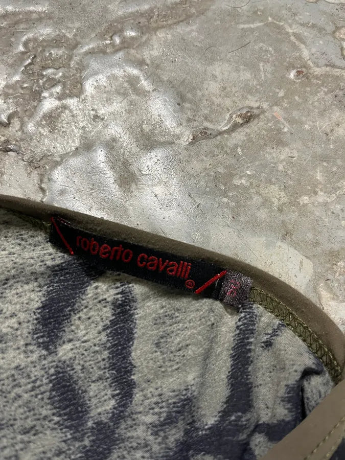 2000s Cavalli Black & White Safari Longsleeves (S) zyvTYOH 8