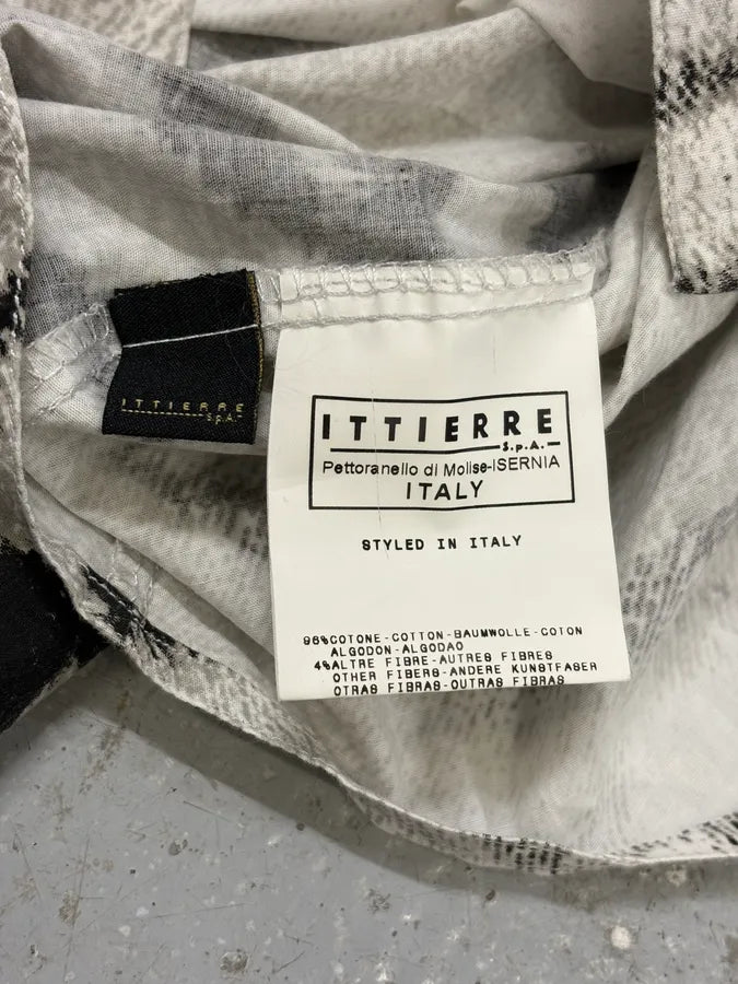 2000s Cavalli Black & White Safari Savage Zebra Short Sleeves Shirt UVkKshC 7