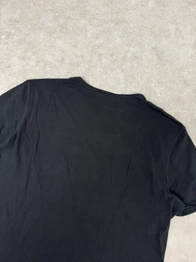 2000s Cavalli Black Blue Birds Print T-Shirt lFUEGDv 5