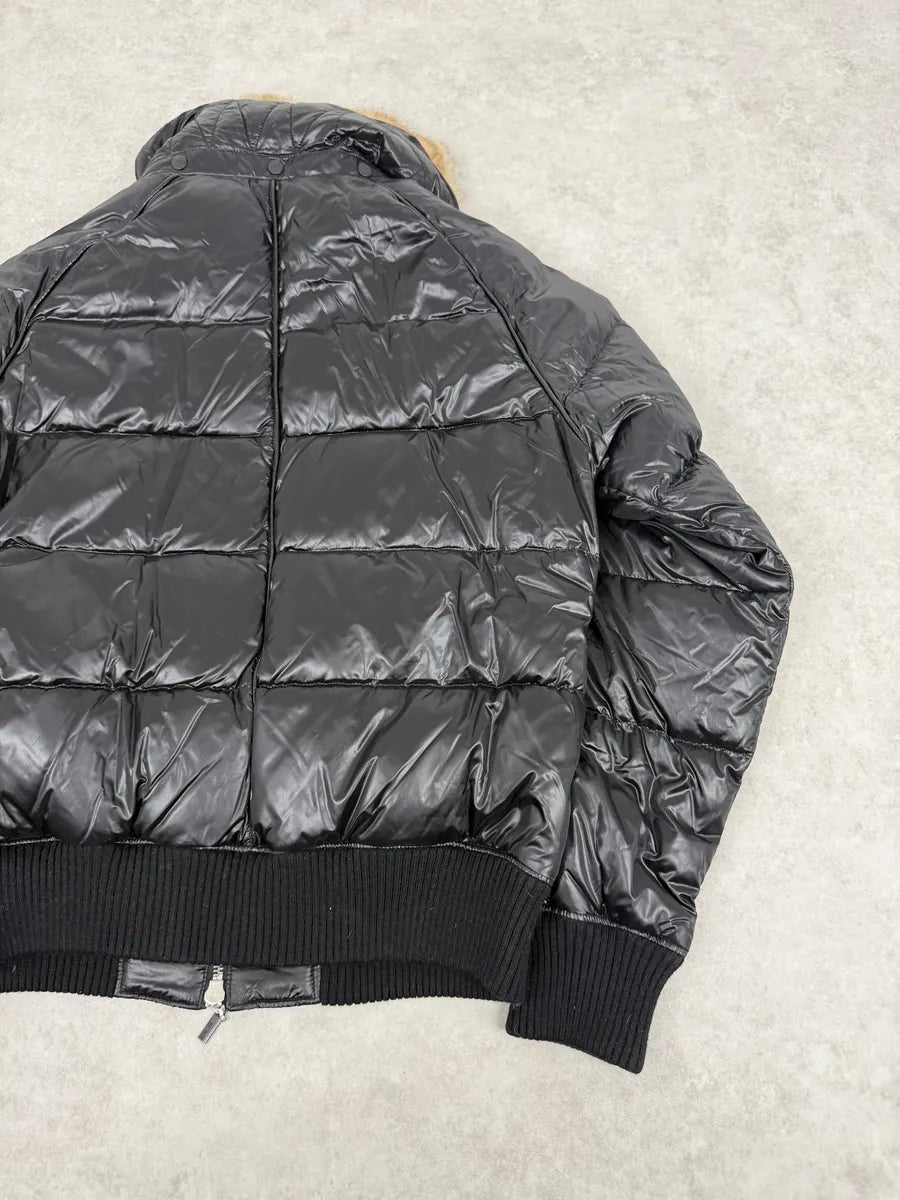 2000s Cavalli Black British Puffer Jacket with Fur Collar vblfBAM 7