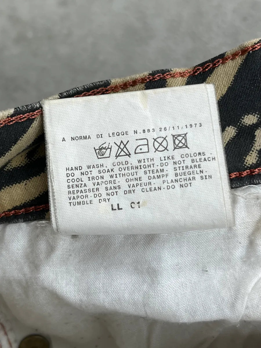 2000s Cavalli Black Cream Hallucination Psycho Abstract Pants ZMVwwrn 10