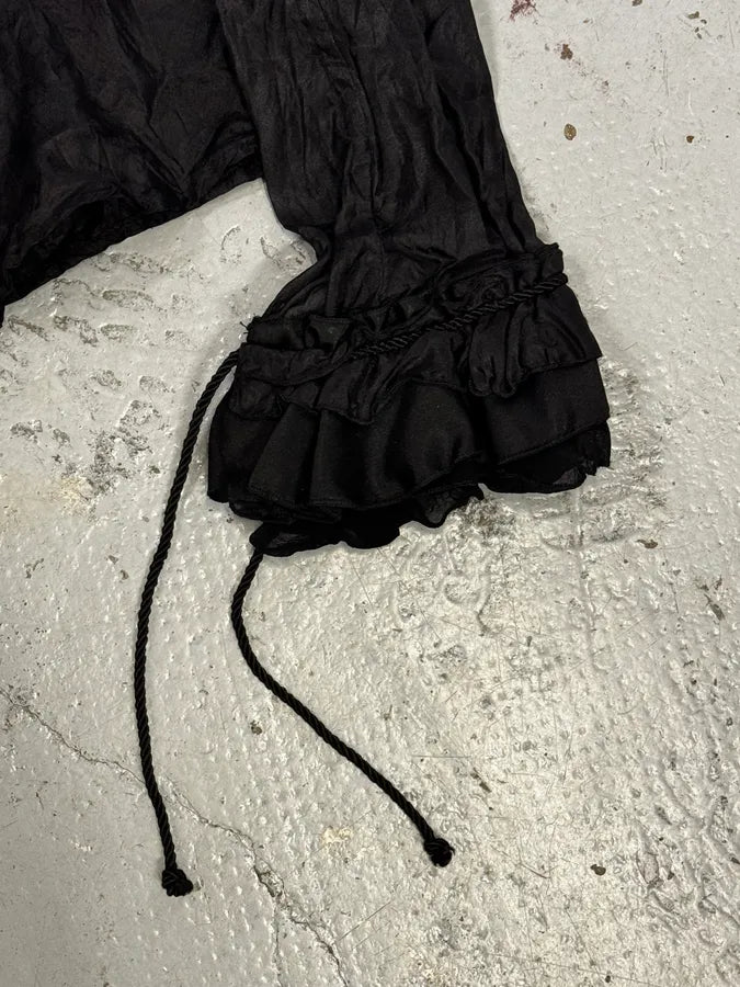 AW2003 Cavalli Black Crinkled Shirt ILWqhxX 8