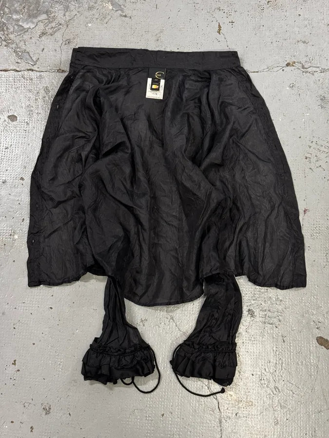 AW2003 Cavalli Black Crinkled Shirt ILWqhxX 6