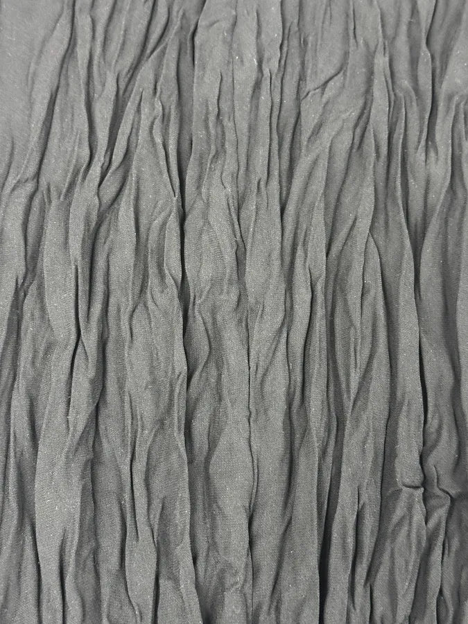 2000s Cavalli Black Crinkled Split Nylon Skirt ZnTnKnP 8