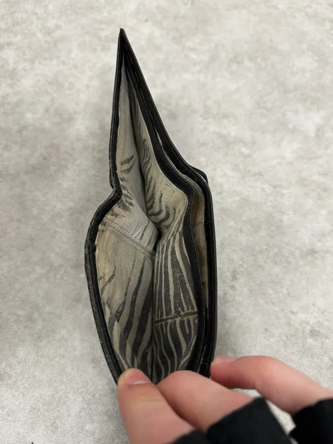 2000s Cavalli Black Crocodile Effect Leather Wallet AKtenxo 8