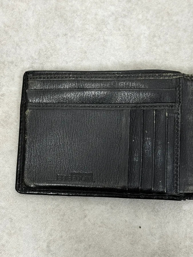 2000s Cavalli Black Crocodile Effect Leather Wallet AKtenxo 6