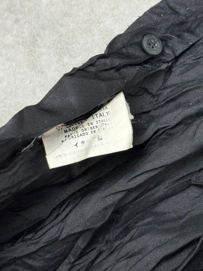 2000s Cavalli Black Crumpled Nylon Shirt jmeYDUp 10