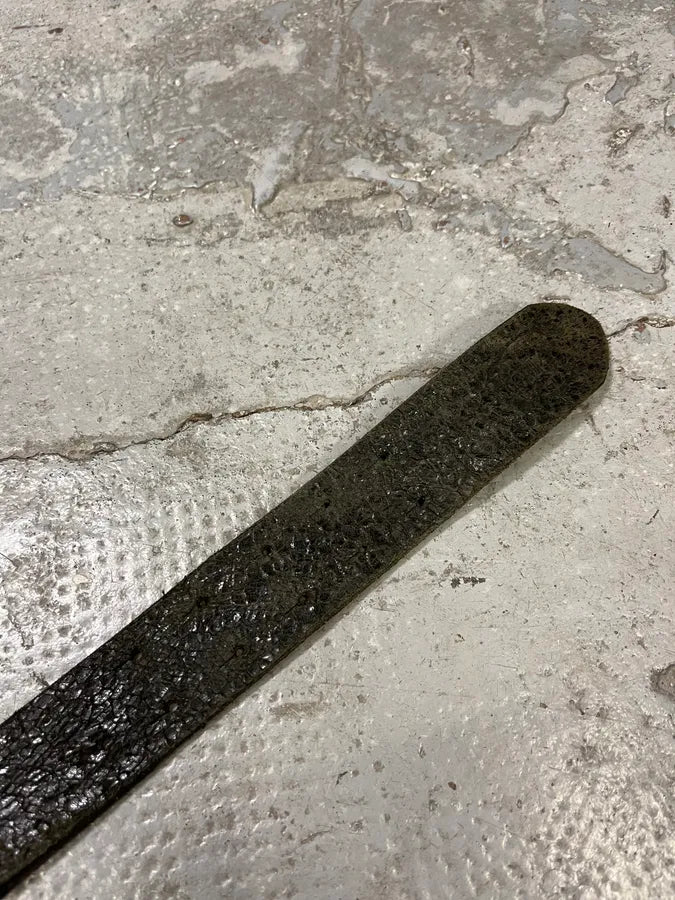 2000s Cavalli Black Eroded Leather Belt (OS) FdxcbDD 4