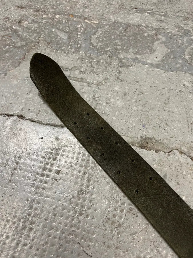 2000s Cavalli Black Eroded Leather Belt (OS) FdxcbDD 7