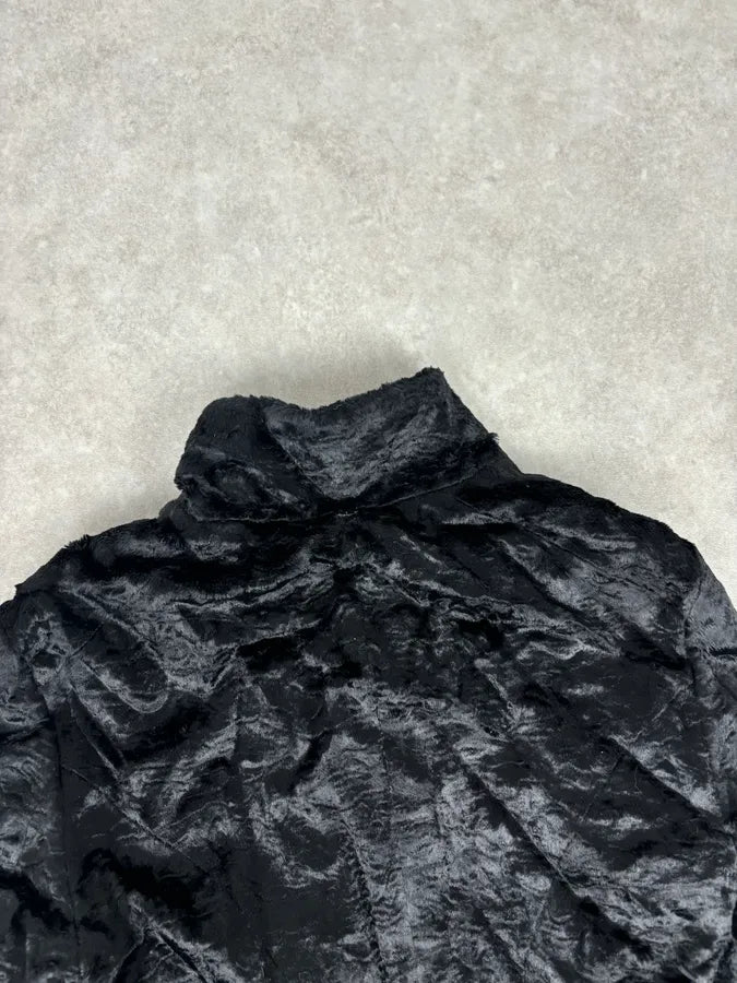 2000s Cavalli Black Faux Fur Light Jacket tAlyVJF 5