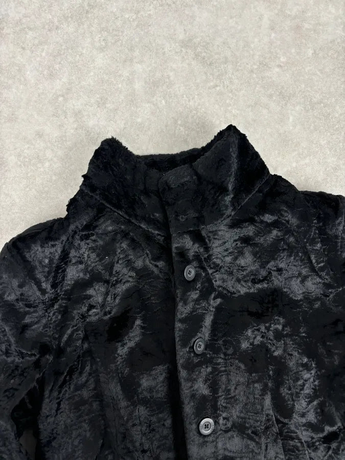 2000s Cavalli Black Faux Fur Light Jacket tAlyVJF 7