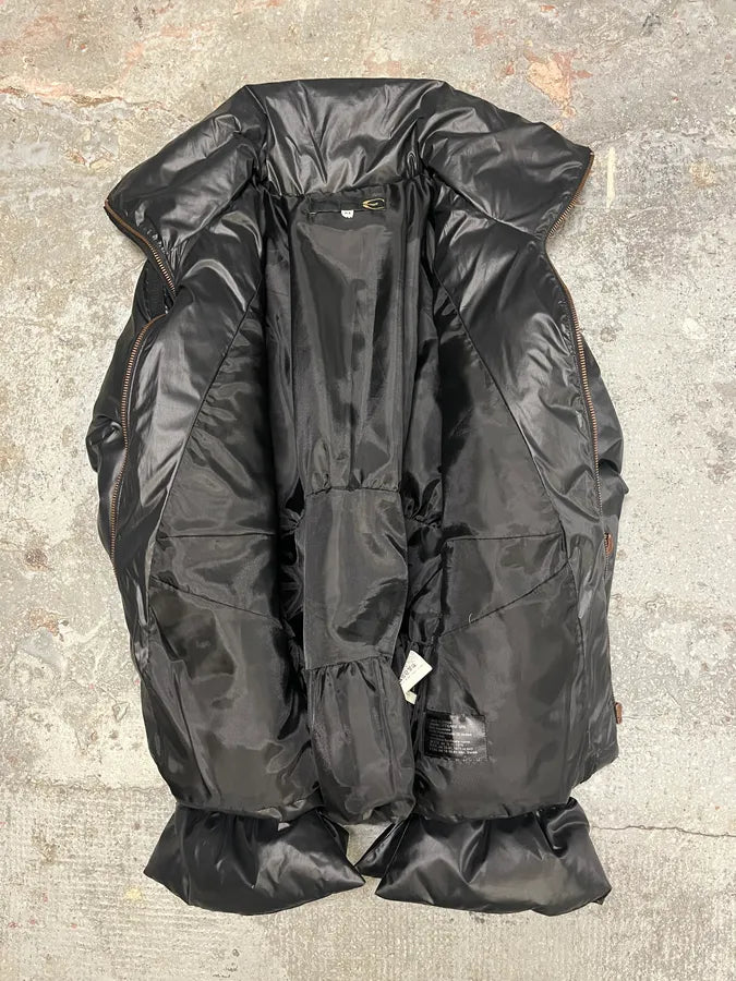 2000s Cavalli Black Harness Bondage Puffet Jacket (M) tSMdkWx 3