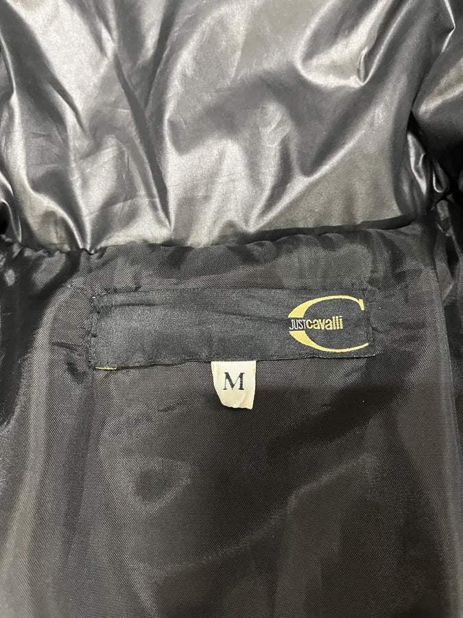 2000s Cavalli Black Harness Bondage Puffet Jacket (M) tSMdkWx 5