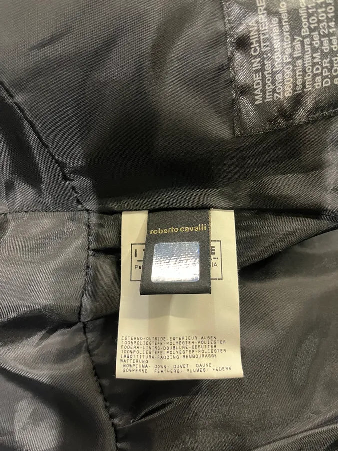 2000s Cavalli Black Harness Bondage Puffet Jacket (M) tSMdkWx 6