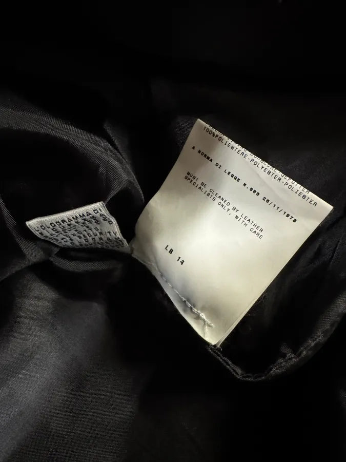 2000s Cavalli Black Leather Buttoned Jacket (M) yNONaGQ 9