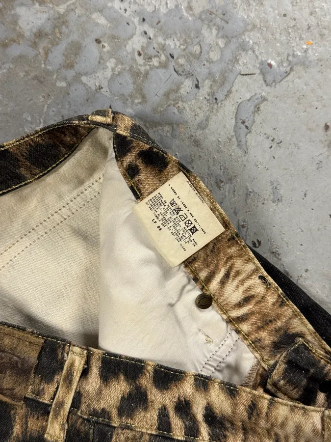 2000s Cavalli Black Leopard Pants ECglKzV 5