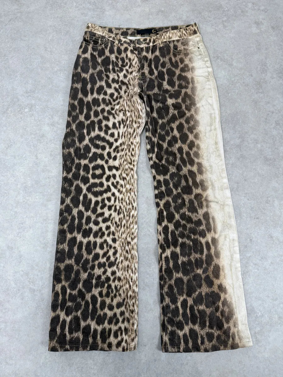 2000s Cavalli Black Leopard Pants SjMpHtK 0